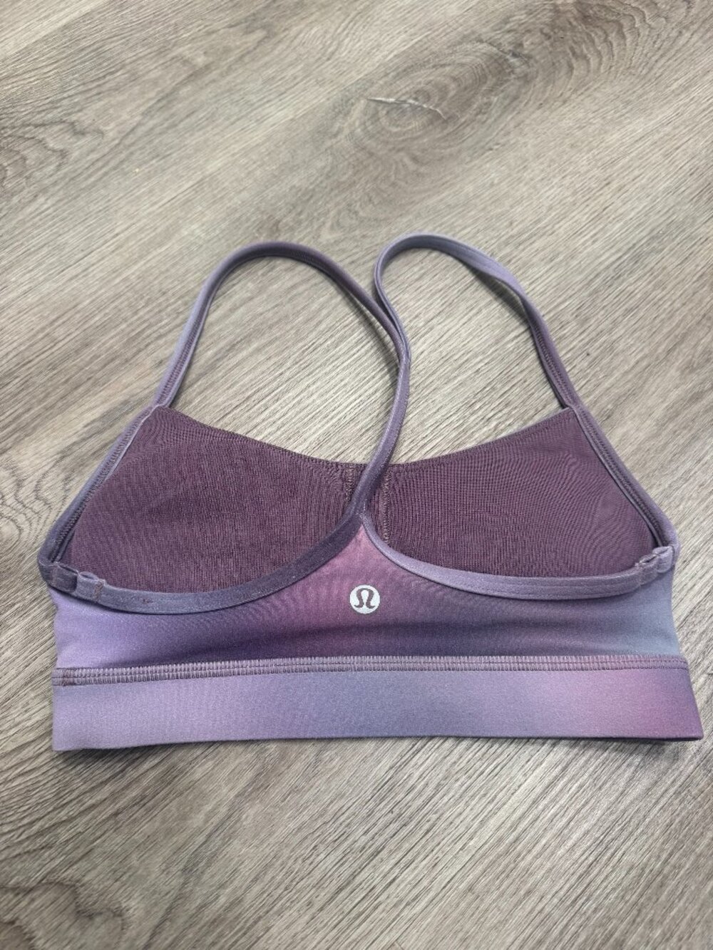 Lululemon Flow Y Bra Nulu - Aurora Haze Mini Purple Size : 2 NWOT - Picture 3 of 5